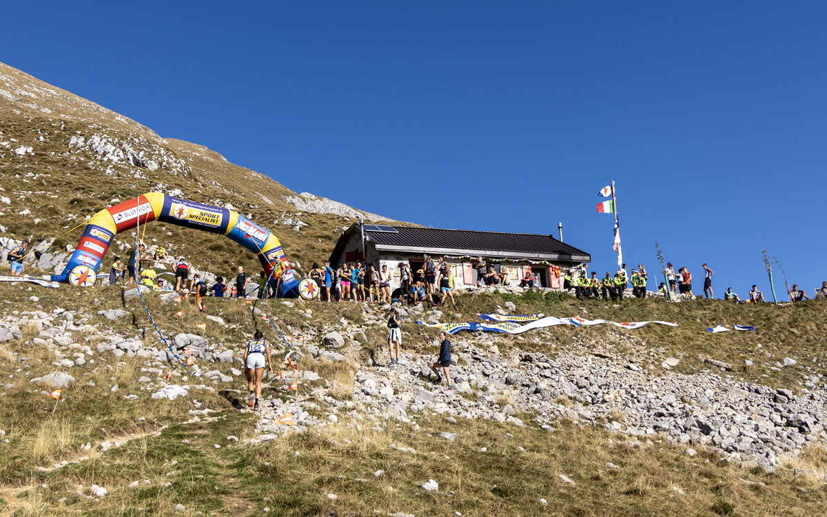 Il traguardo al Bivacco Riva Girani della 12ª Staffetta Comolli DF Sport Specialist