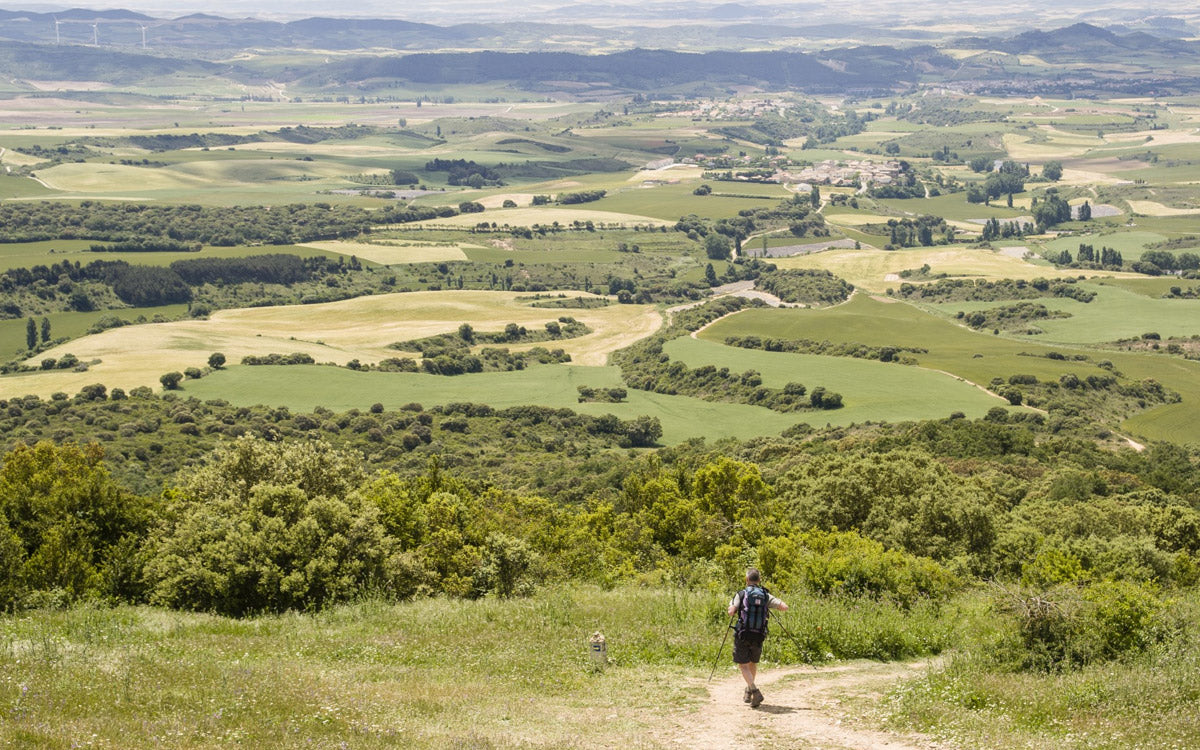 Panorama lungo il percorso del Cammino di Santiago