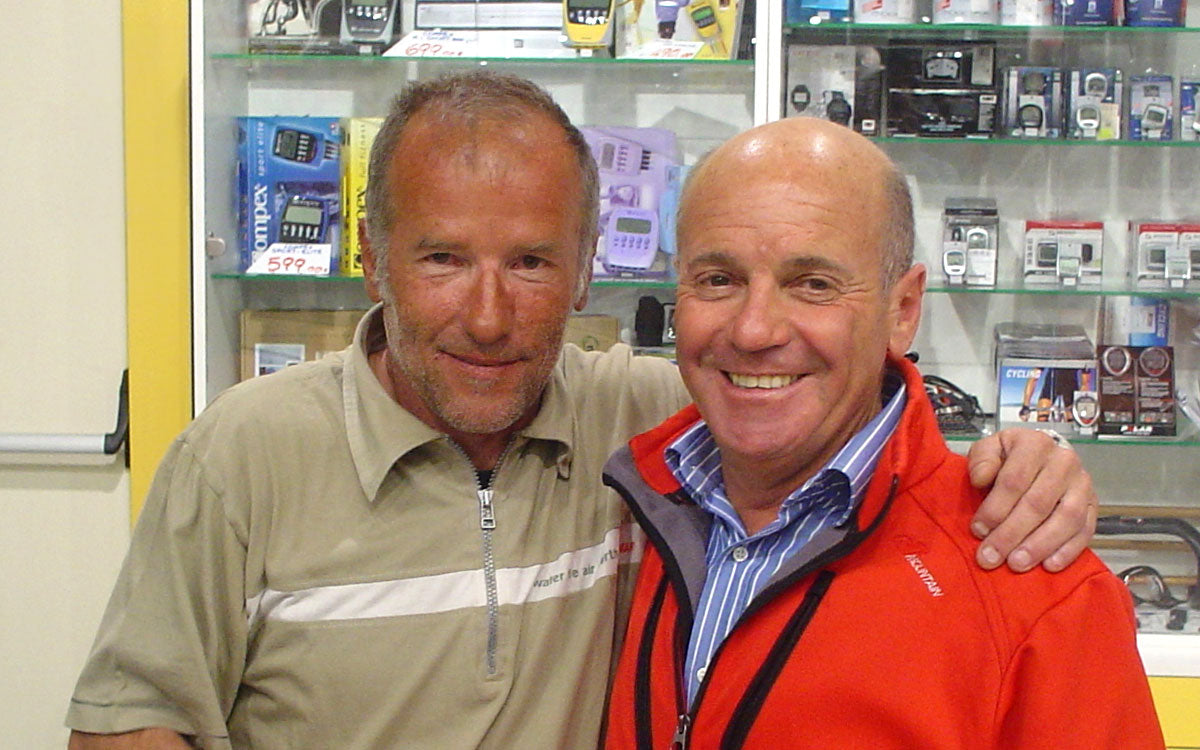 Ermanno Salvaterra con Sergio Longoni