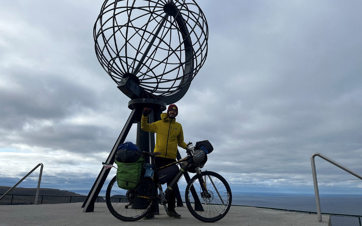 Samuele Pozzoli al Globo di Capo Nord