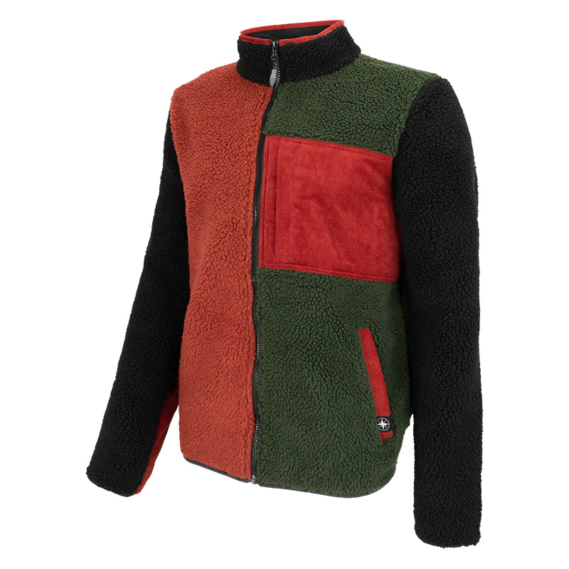 Pile uomo Trobio mock neck orsetto