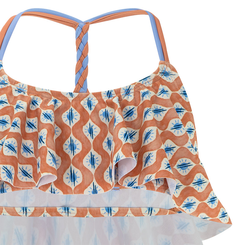 Bikini bambina Volant Caramel