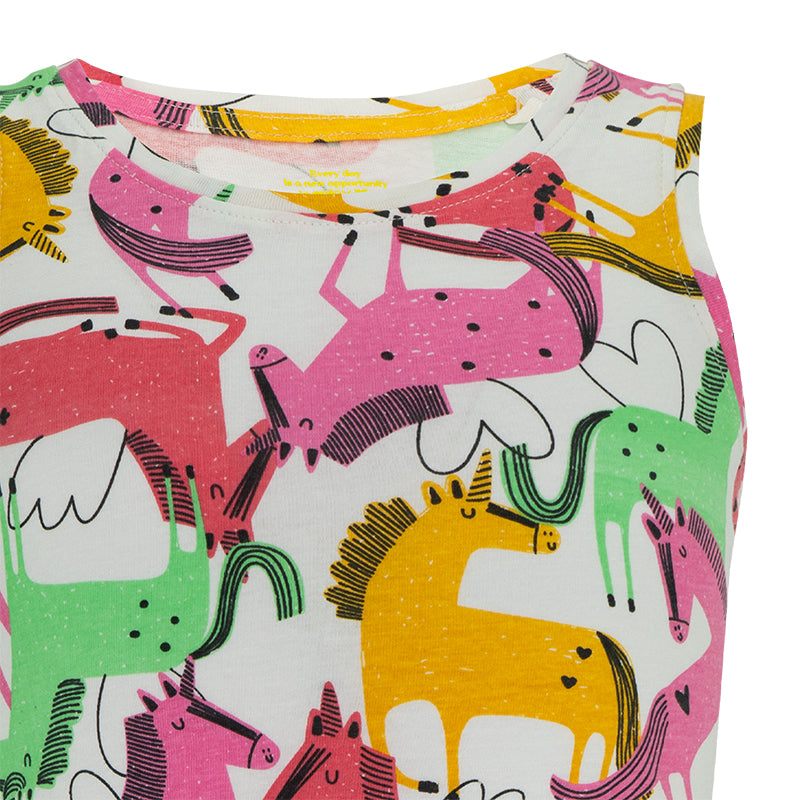 Abito copricostume bambina Unicorn