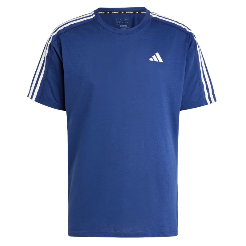 T Shirt uomo Own The Run 3 Stripes