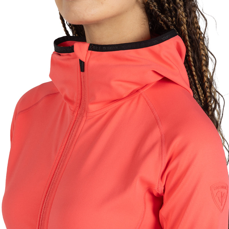 Pile donna cappuccio e zip