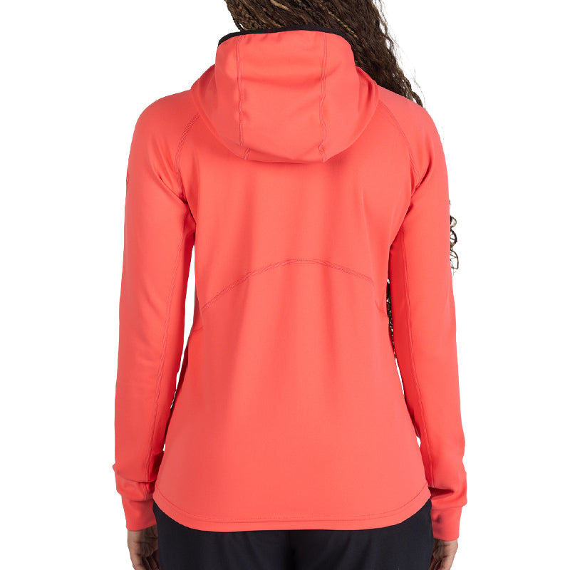 Pile donna cappuccio e zip