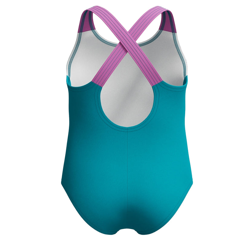 Costume bambina Learn to Swim Printed
