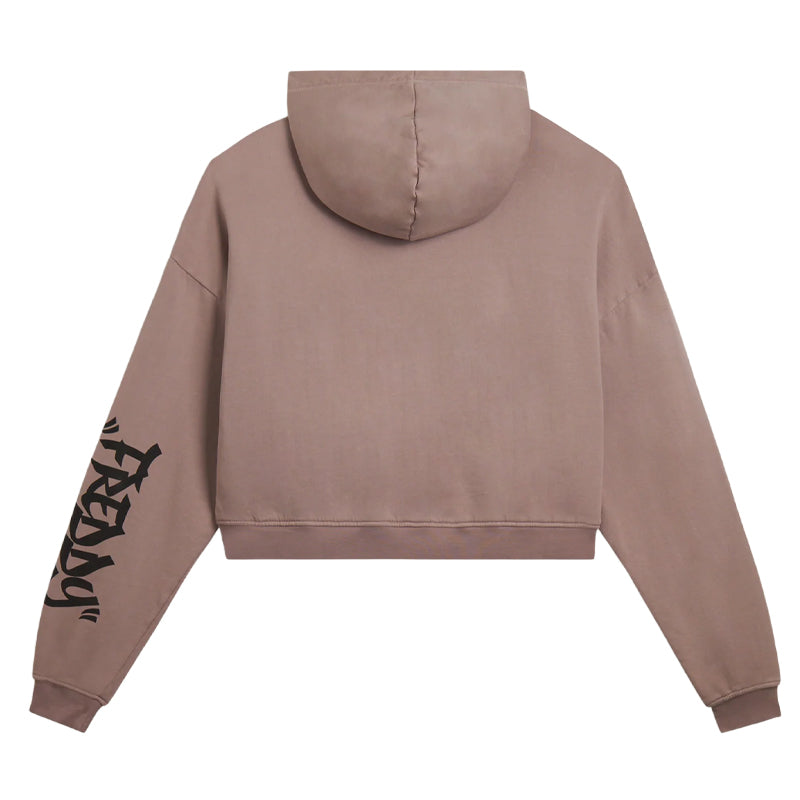 Felpa donna cropped street art