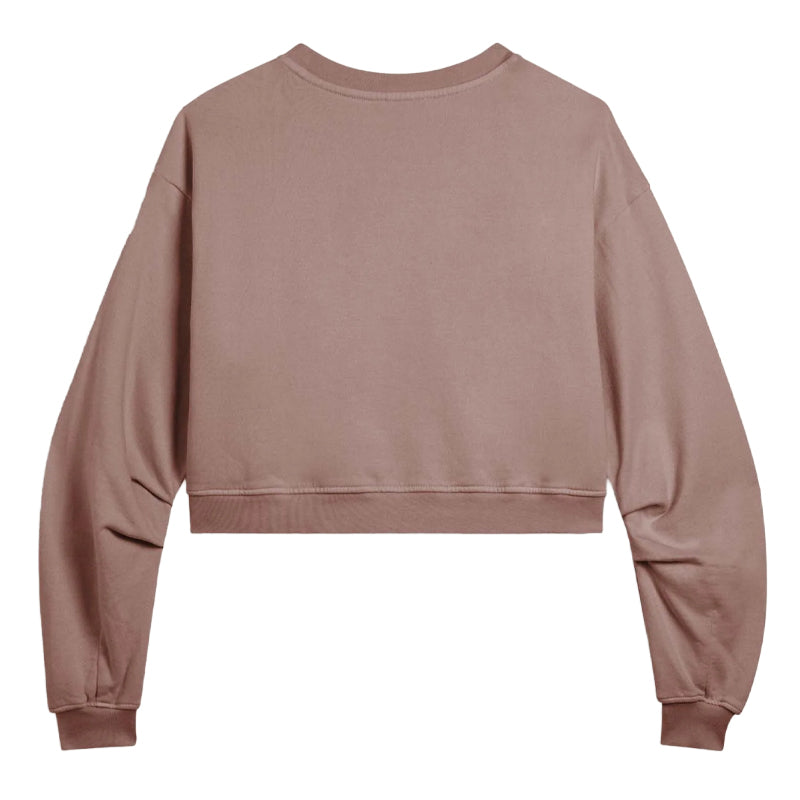 Felpa donna oversize cropped stampa Flow