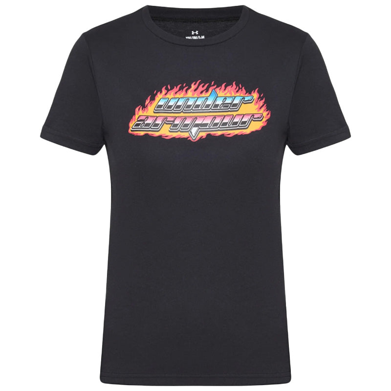 T-Shirt bambino UA Flame Wordmark