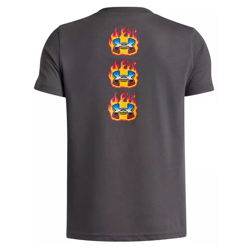 T-Shirt bambino UA Flame Wordmark
