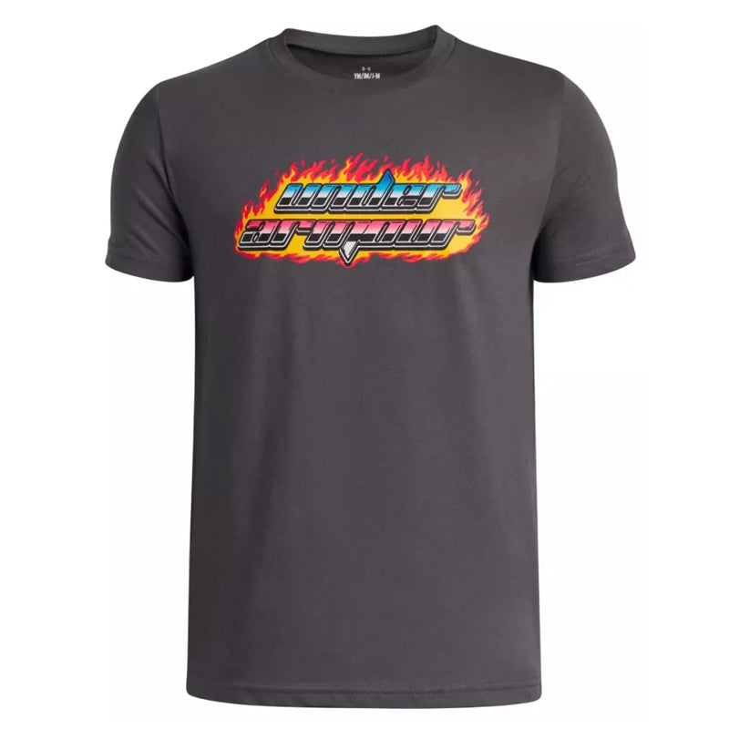 T-Shirt bambino UA Flame Wordmark