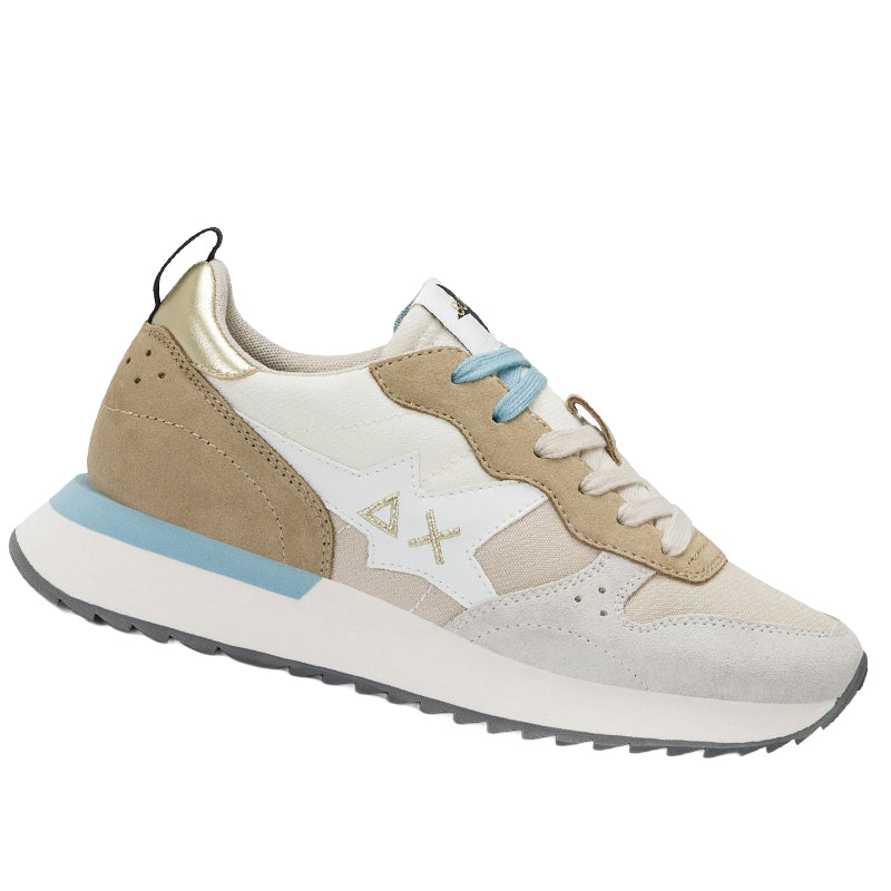 seven★star SUN68 Sneaker donna in tessuto nero e rosa sun68 Z45216