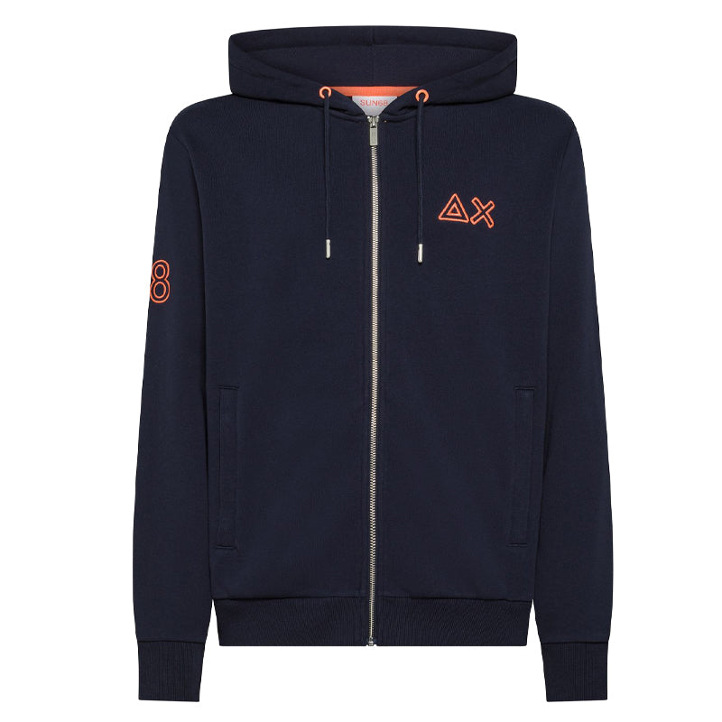 Felpa uomo logo fluo SUN68