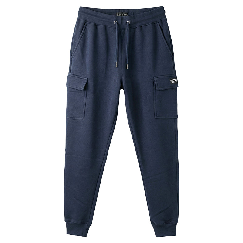 Pantalone Uomo Felpato Regular Fit - Gamba Dritta, Caldo E Confortevole - Taglie Dalla 46 Alla 60