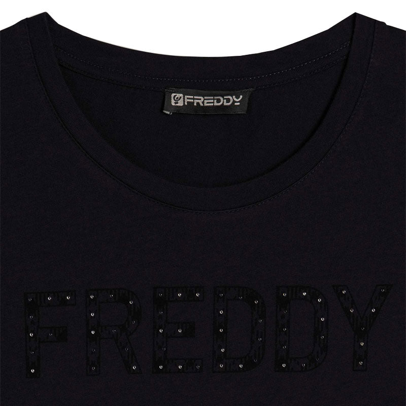T-Shirt donna Logo Borchie