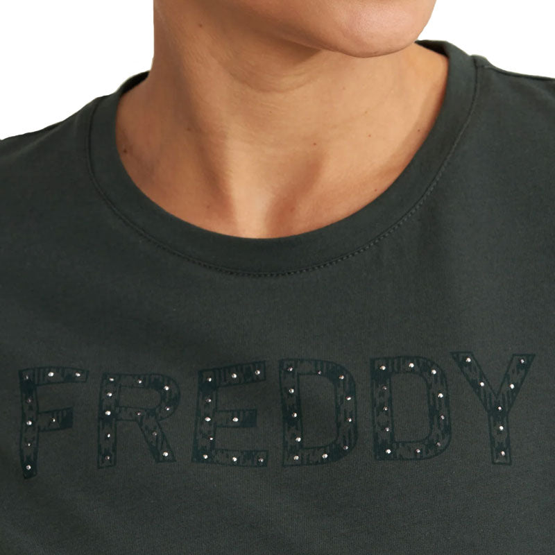 T-Shirt donna Logo Borchie