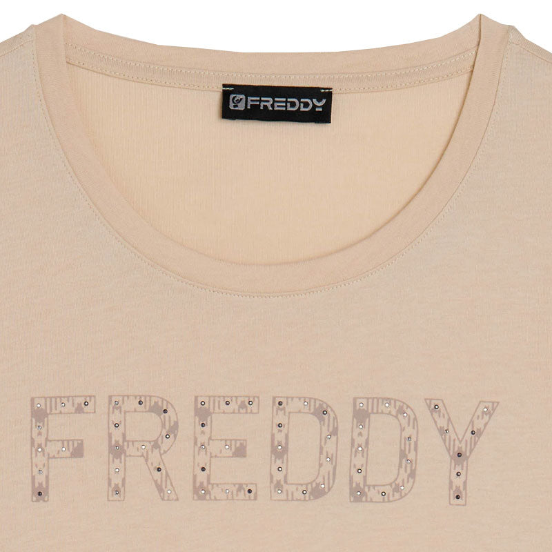 T-Shirt donna Logo Borchie