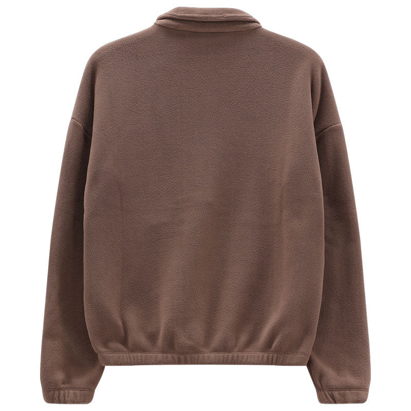 Felpa donna Pile mezza zip