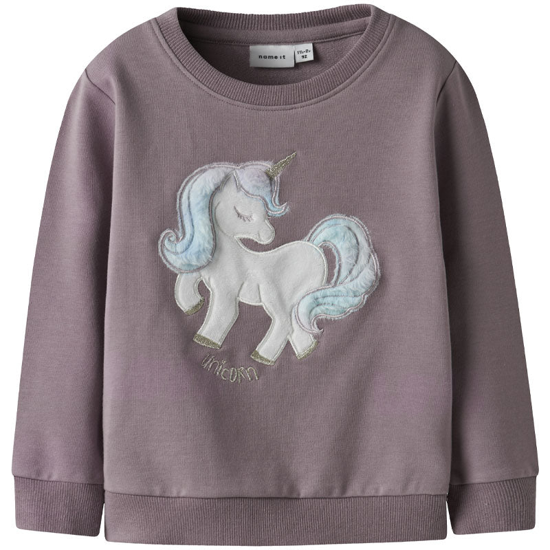 Felpa bambina Unicorno Crew