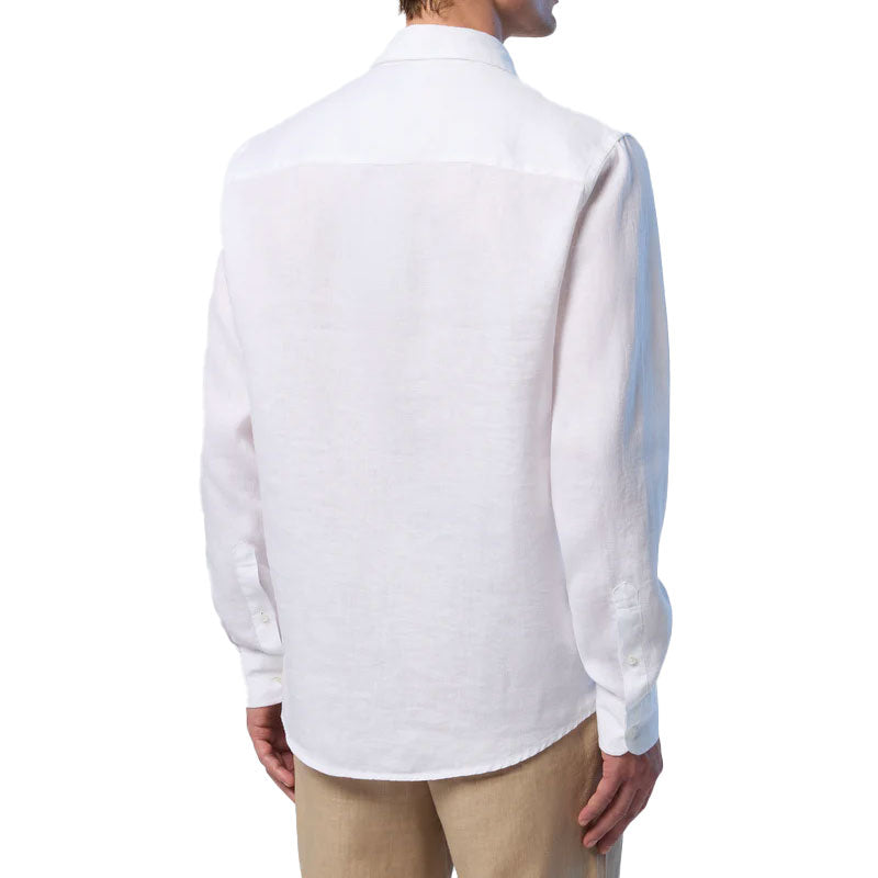 Camicia uomo Lino con Logo