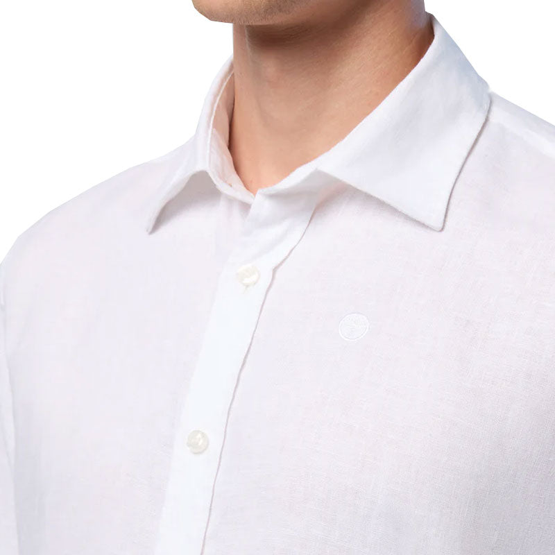 Camicia uomo Lino con Logo
