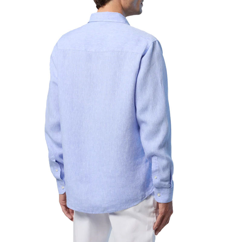 Camicia uomo Lino con Logo