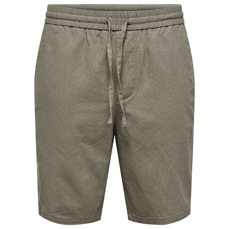 Pantaloncini Only & Sons Uomo: Estivi, Vita Elastica Con Coulisse, Colore Classico