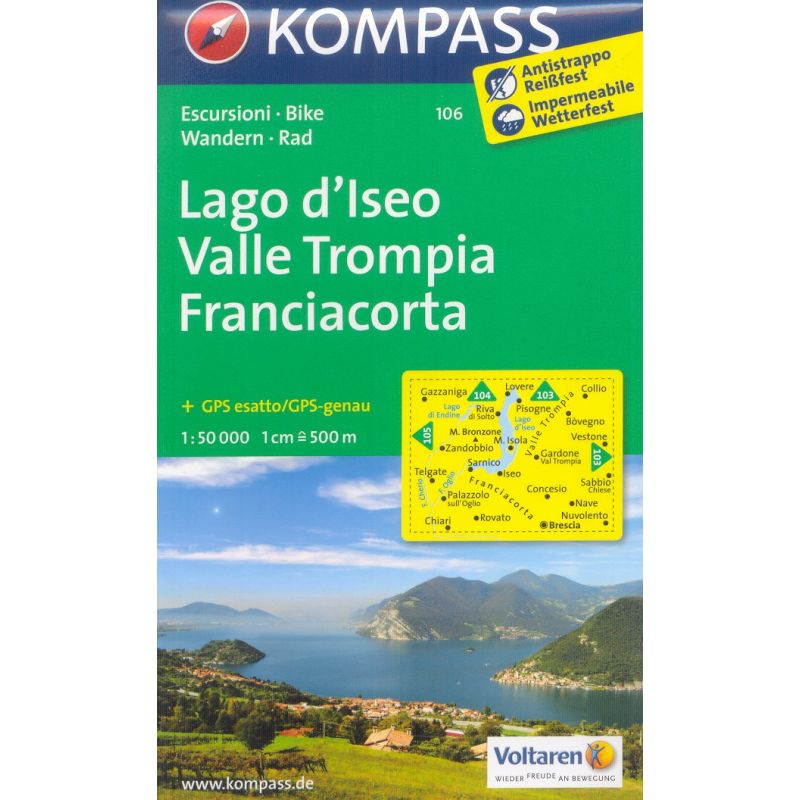 Cartina Lago D Iseo Valle Trompia