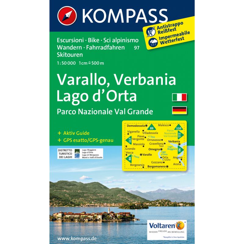 Cartina Varallo Verbania Lago D'Orta