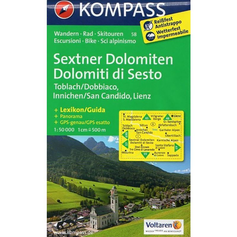 Cartina Dolomiti Di Sesto