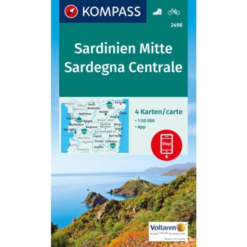Cartina escursionistica Sardegna Centrale 1:50.000