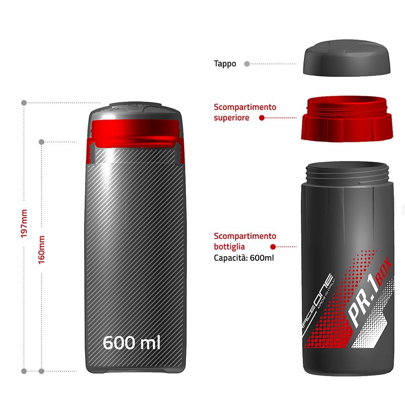 BORRACCIA PORTAOGGETTI 600ML