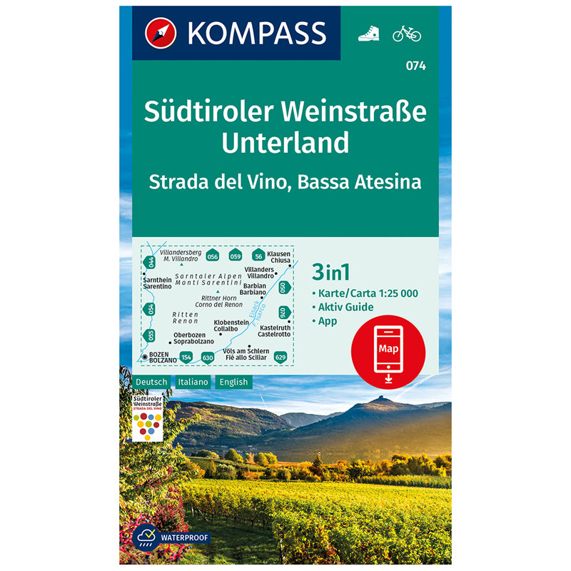 Carta escursionistica Strada del Vino