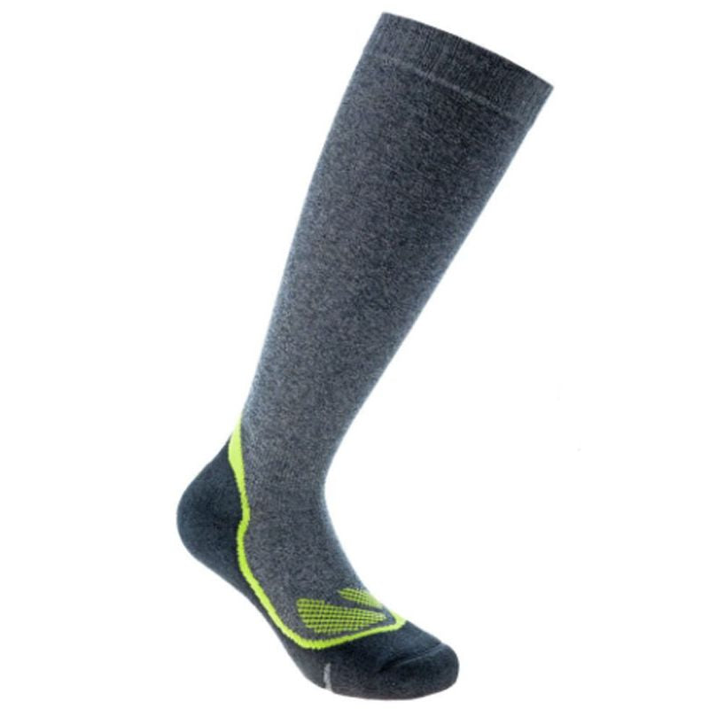 CALZE LUNGHE TREKKING COTTON 60 ANTRACITE LIME