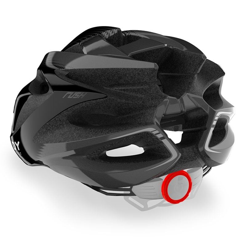 Casco Rush BLACK TITANIUM SHINY