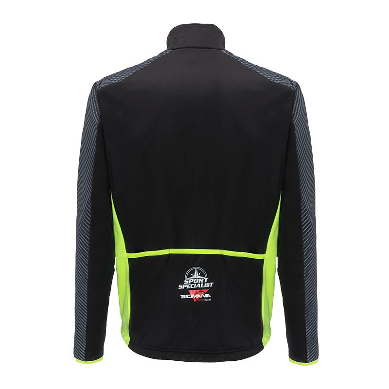 GIACCA UOMO CARBON LOGO NERO-GIALLO