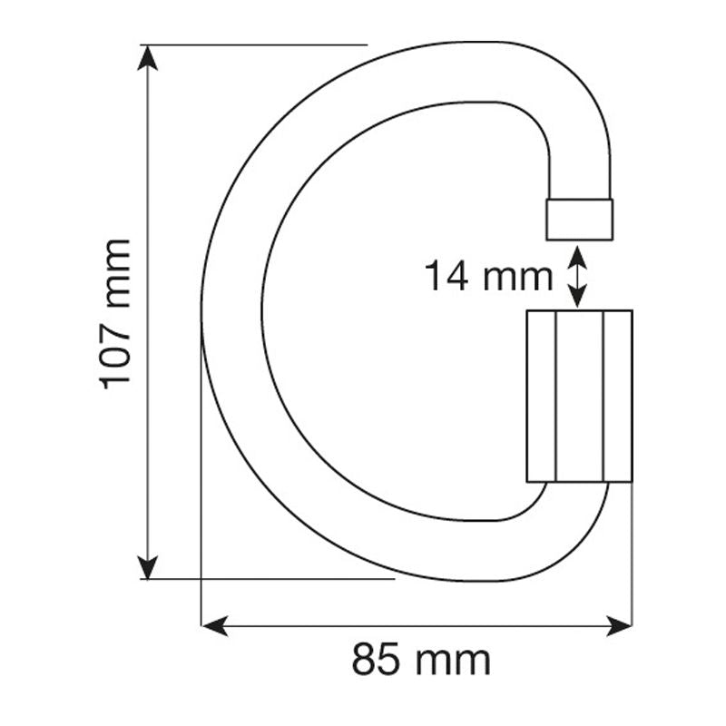 MAGLIA RAPIDA D QUICK LINK ALU 12MM