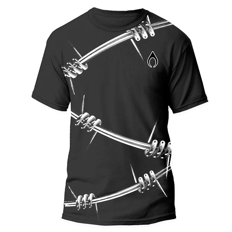T-Shirt uomo Barbed Wire Print