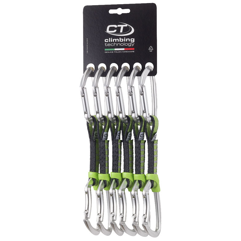 Set 6 Rinvii 12 cm lime nylon