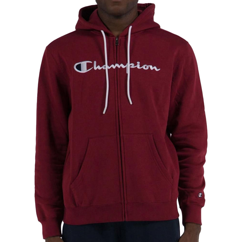 Felpa champion uomo zip rossa online