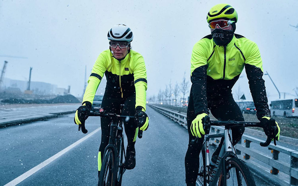 Giacca Ciclismo Invernale INBIKE Uomo – In Pile Antivento, Taglio Slim, Per Bici Da Strada, MTB E Running