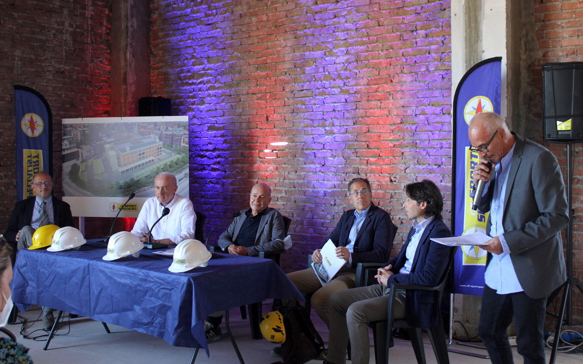 Conferenza stampa di presentazione del progetto del nuovo punto vendita DF Sport Specialist con sede al Palazzo del Mobile 100 firme di Lissone