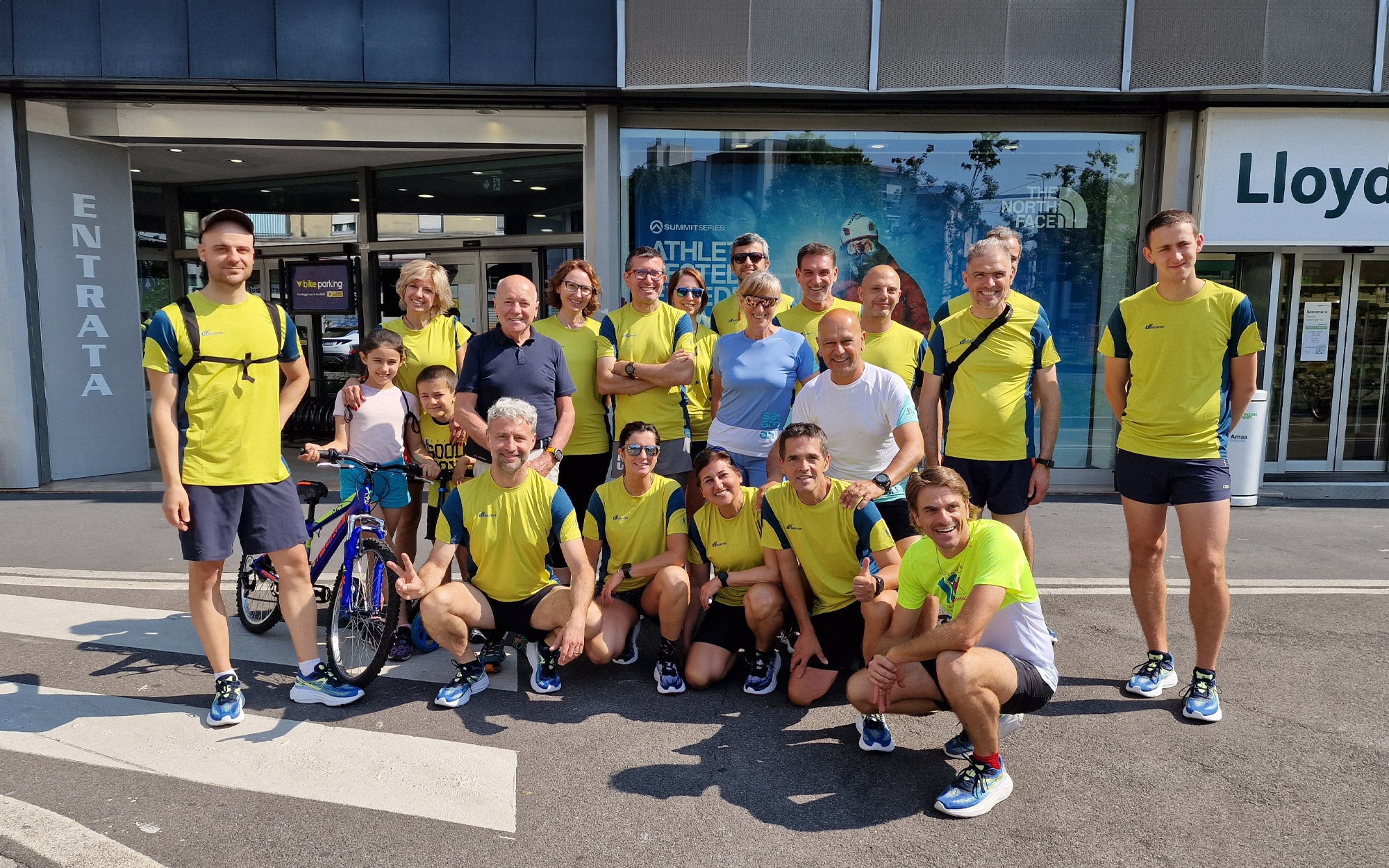 I partecipanti del Running Test di Salomon con L'Officina della Corsa