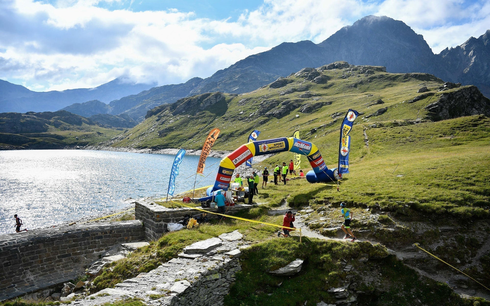 Uno dei punti di passaggio della Pizzostellaskymarathon