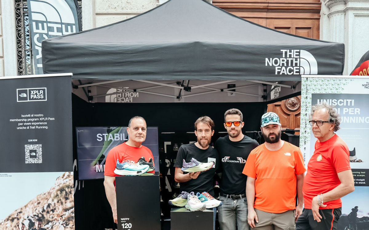 Il team CNSAS, The North Face e DF Sport Specialist allo stand Resegup 2023