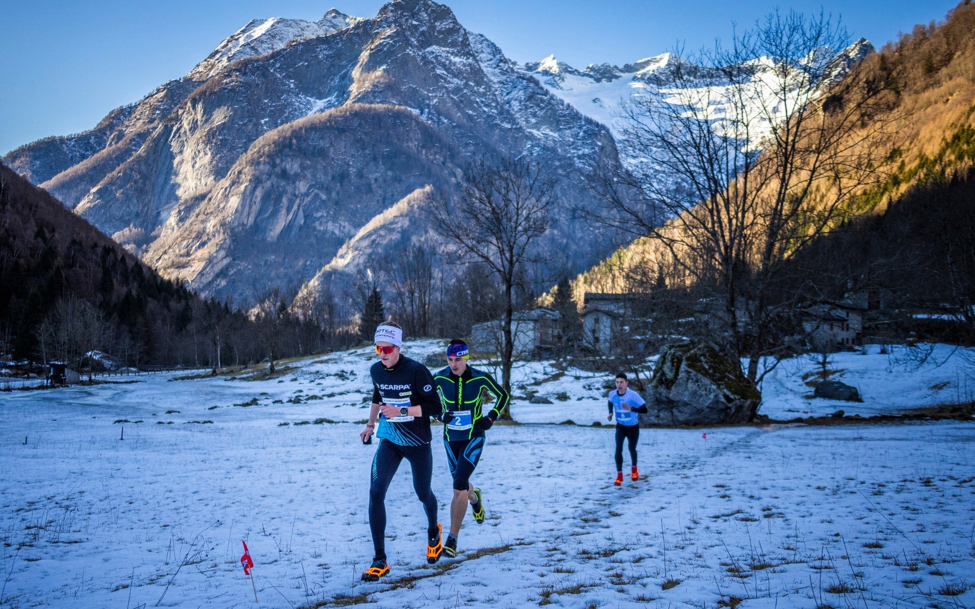 Luca Del Pero alla 4ª edizione Val di Mello Winter Trail