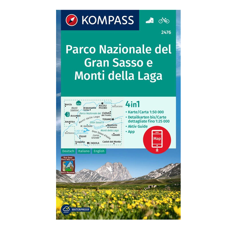 Cartina Parco Nazionale del Gran Sasso