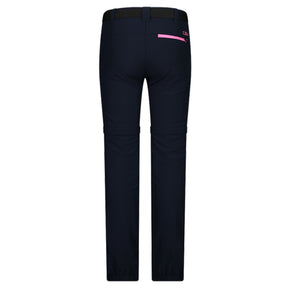 Pantalone bambina zip off stretch