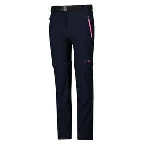 Pantalone bambina zip off stretch